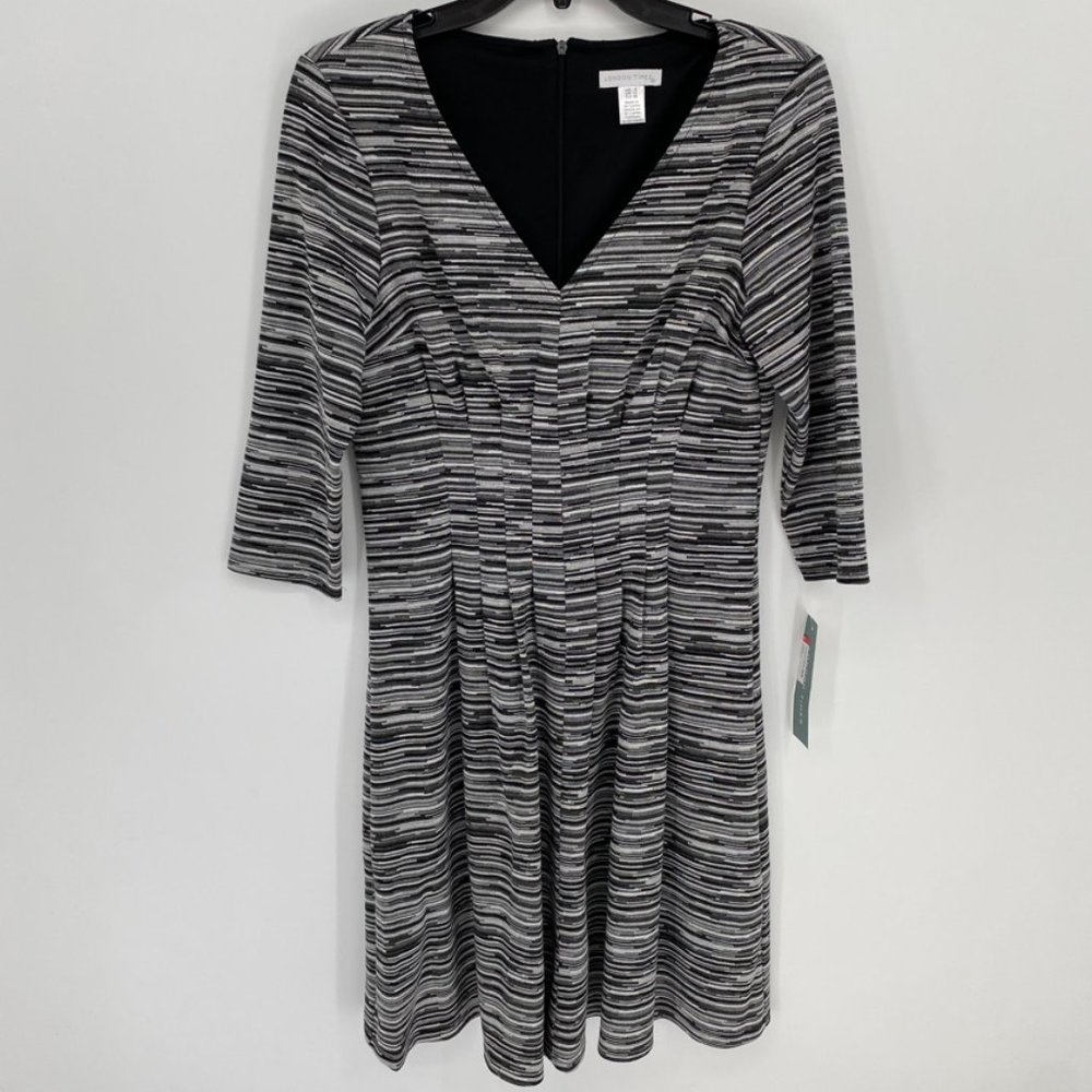 London Times Women's Black/Grey Dress